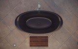 Aquatica Leah Black Freestanding Solid Surface Bathtub06